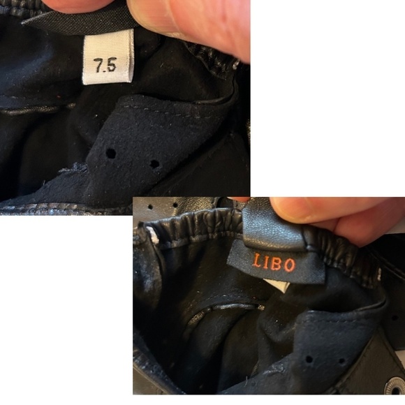 LIBO Unlined Full Finger Genuine Leather Driving Gloves Size 7.5 Unisex NWOT - Picture 9 of 14